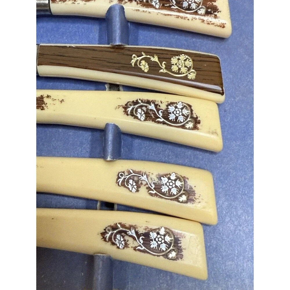 Vintage Regent Sheffield 19 + 6 Pcs Golden Prestige Cutlery Set